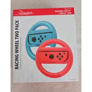 Racing Wheel 2-Pack for Nintendo Switch – Rocketfish Joy-Con Red/Blue